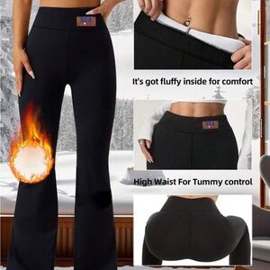 Women's Black High Waist Flare Pants